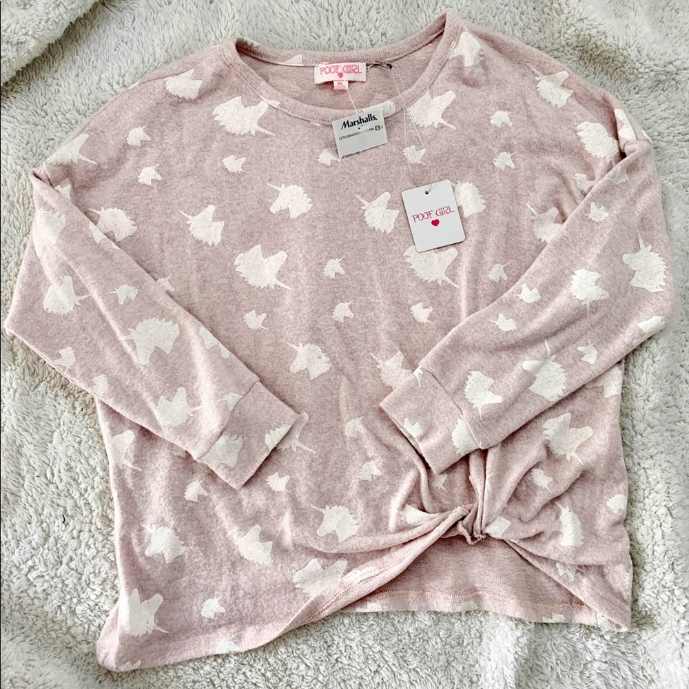 BRAND NEW- XL Girl’s Long Sleeve Unicorn Blouse